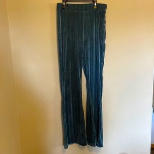 Forever 21 Velvet Flare stretchy pants.